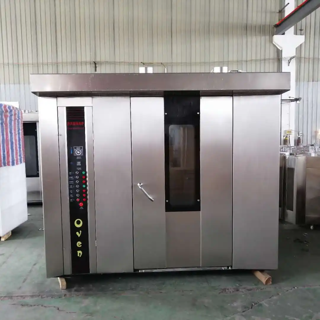 Professional Hot Air Circulation Commercial 32 Tray Gas Rotary Oven