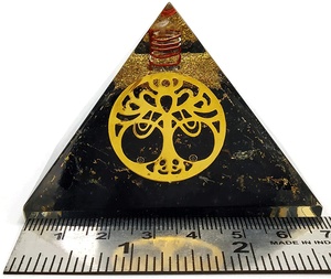 生命の木のシンボルクリスタルエネルギー発電機を備えたベストセラーのOrgonite Pyramid Shungite Orgone Pyramid高品質 - Product Image 5