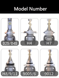 Yeni 60W 7800lm XHP70.2 LED far H4 LED ampul H7 9005 LED far 9012 led projektörler için - Product Image 6