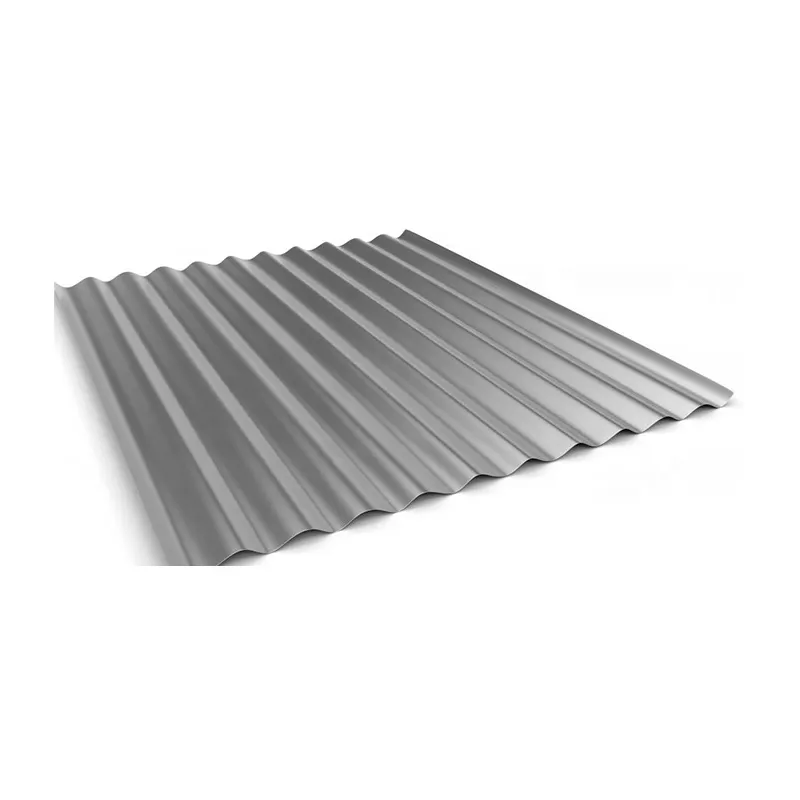 Q235b baja karbon galvanis lembar bergelombang untuk bahan atap Struktural