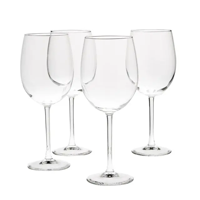 Unique Large Wine Glasses with Stem For Cabernet, Pinot Noir, Burgundy, Bordeaux 22oz Clear