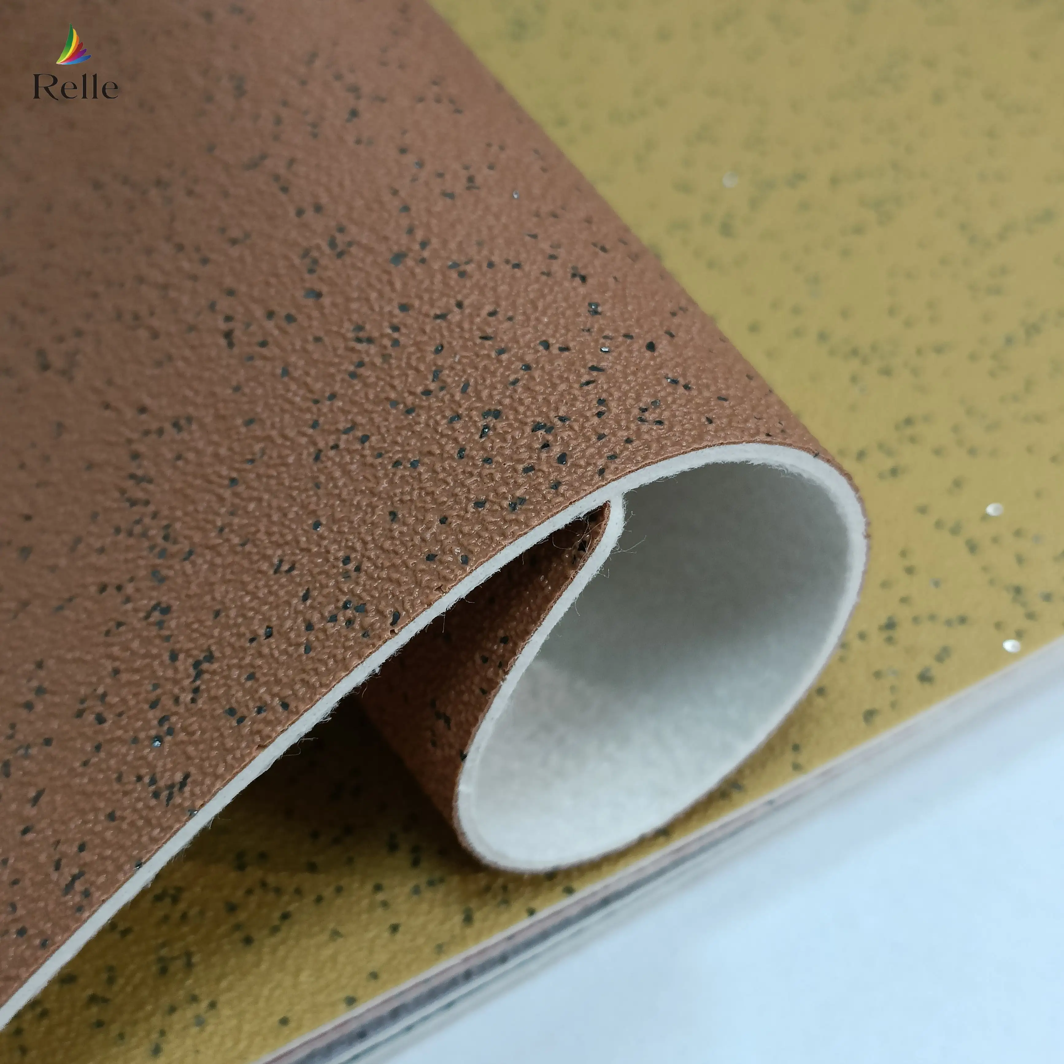 Relle best sale top quality decoria indirection linoleum pvc vinyl floor roll con supporto in feltro