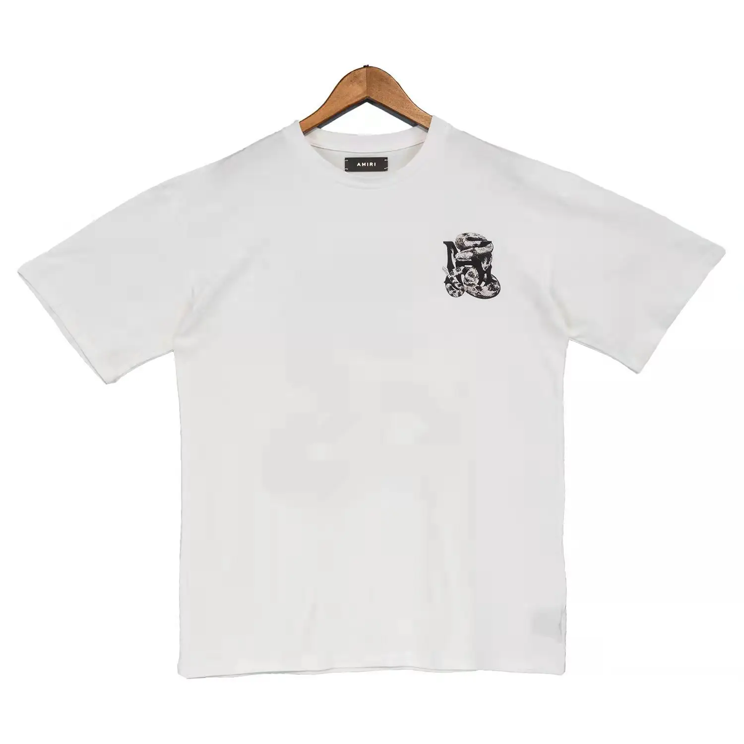 Camisetas masculinas de moda e de alta qualidade 100% algodão hip-hop Street Luxury de marcas famosas