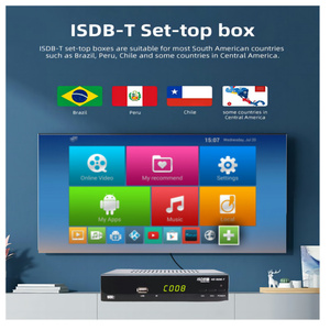 Decodificador TV ISDB-T ricevitore digitale 1080P FTA decodificatore sintonizzatore modulatore isdb-t set-top box per il Brasile Giappone sud America - Product Image 2