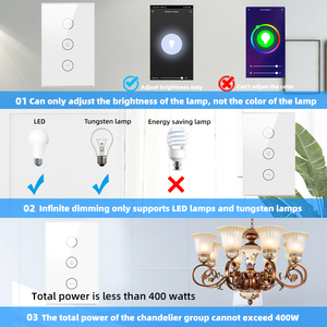 SMATRUL Tuya Smart Life WiFi Touch Dimmer <strong>Switch</strong> LED <strong>Light</strong> APP US 220V 110V Wireless <strong>Timer</strong> Remote <strong>Control</strong> With Alexa Google Home - Product Image 2