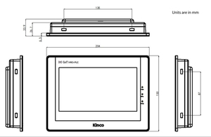 Kinco IoT Mk070e-33dt HMI-Touchscreen speicher programmier bare Steuerung Integrierte Panel-Unterstützung Remote
