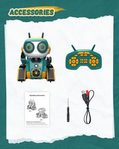 ロボット玩具子供向け充電式リモートコントロールロボット自動デモ式音声ミュージカルRCロボット玩具 - Product Image 5