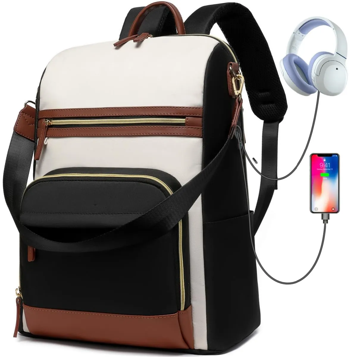 Yuhong Customized Best School Bags For College Girls 2023 Waterproof Bag Travel School Laptop Backpack