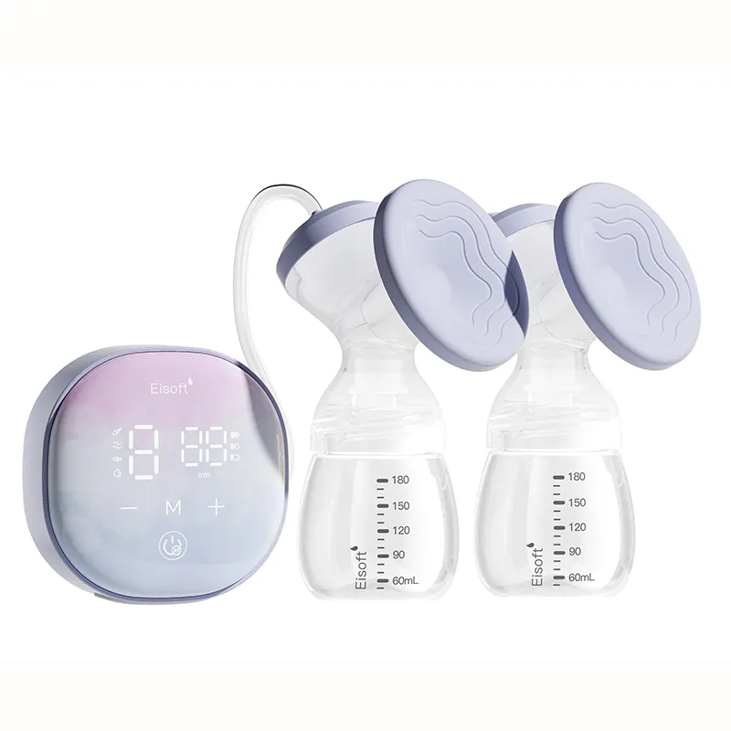 Pompa ASI susu bayi silikon, pompa ASI ganda portabel isi ulang daya 180ml warna-warni OEM