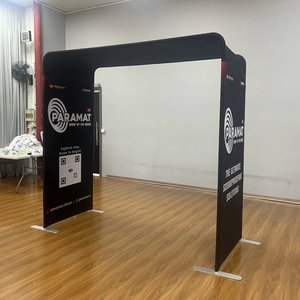 Cabine portátil Exposição Backdrop 8ft 10ft 20ft Banner Stand <span class=keywords><strong>Display</strong></span> Tecido personalizado Promoção <span class=keywords><strong>Pop</strong></span> <span class=keywords><strong>up</strong></span> Banner Wall Tension Banner