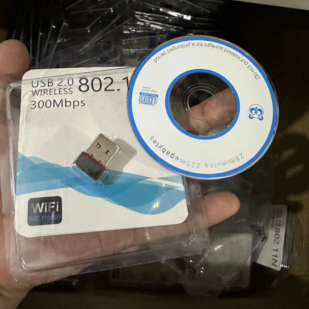 อะแดปเตอร์ไร้สาย USB WiFi 150Mbps 300 Mpbs การ์ดเครือข่ายดองเกิล LAN MT7601อะแดปเตอร์ WiFi USB ไร้สาย