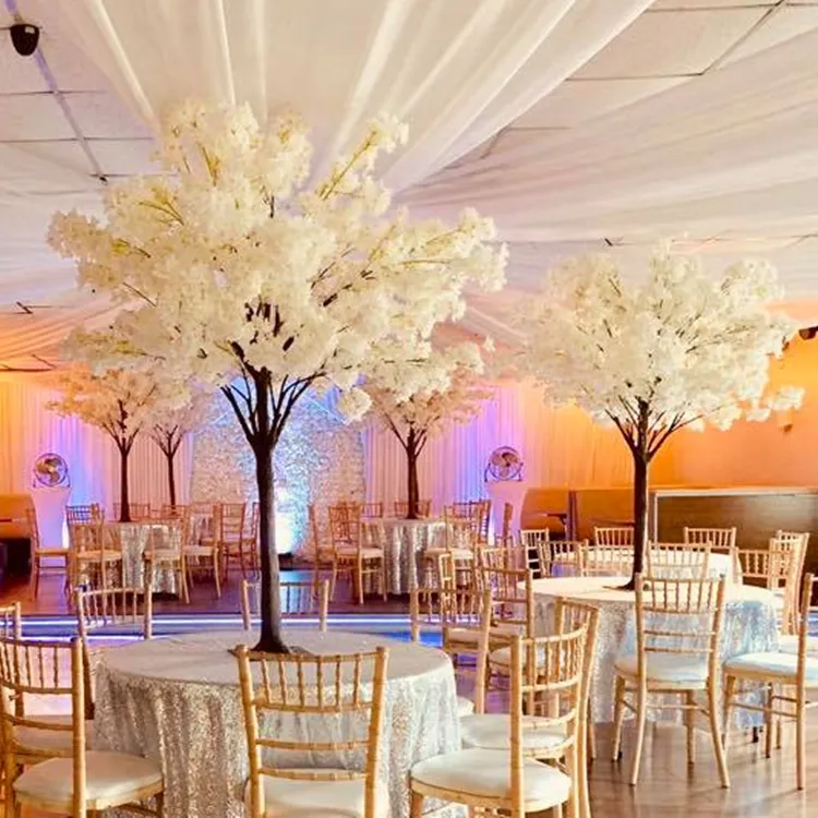 Décoration de mariage arbre de cerisier artificiel décor de centre de Table de mariage arbres artificiels Blush rose blanc arbre de fleur de cerisier