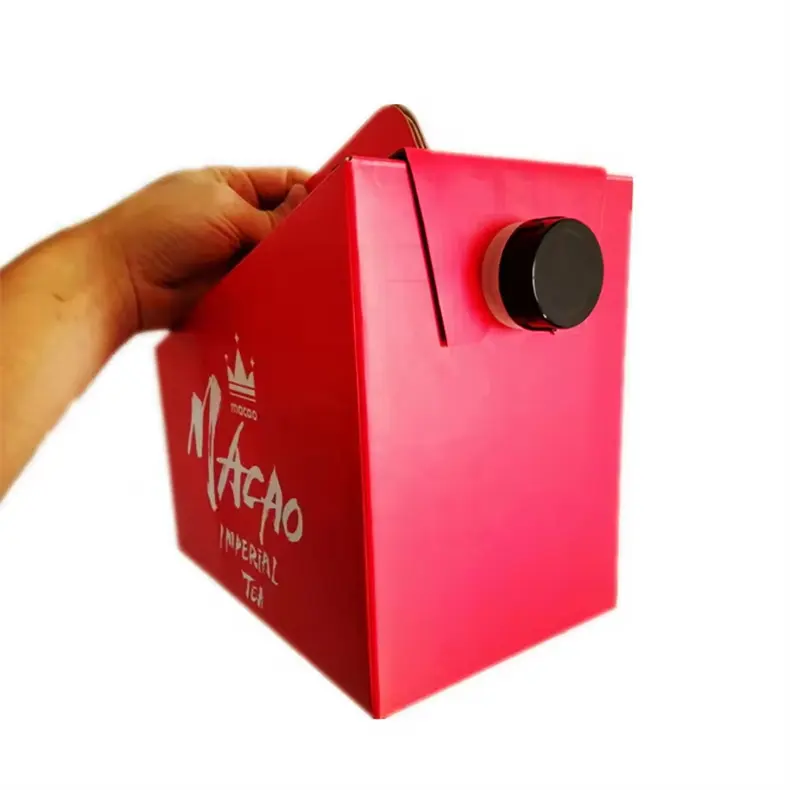 1L 2L 3L 5L sac de boisson bavoir jetable en boîte avec valve papillon sacs de stockage de lait dans des boîtes