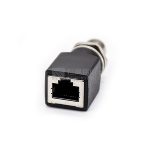 以太网连接器M12 8极X代码公插座至RJ45母直适配器8P8C电缆适配器 - Product Image 4