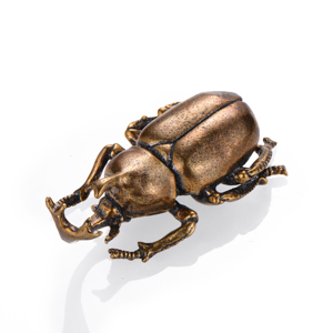 Медный старый Жук маленькие украшения Чистая твердая Медь античная миниатюрная резьба Медь Искусство чайная церемония Железный ox - Product Image 4