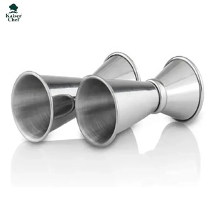 Popüler toptan barmen araçları özel fabrika doğrudan 304 paslanmaz çelik sıkma tasarım 30/50ml Jigger - Product Image 2