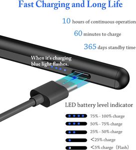 Universal <strong>Stylus</strong> <strong>Pen</strong> Touch Screen Capacitive <strong>Pen</strong> Active <strong>Stylus</strong> Tablet <strong>Pen</strong> for Android With Real-time Power Display - Product Image 3