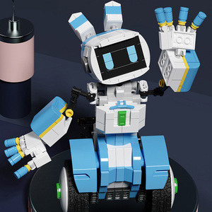 売れ筋DIY RCロボットコンパニオンロボット青とピンク-アプリバージョンリモート電話制御アプリ子供向けの初期のインテリジェントゲーム - Product Image 4