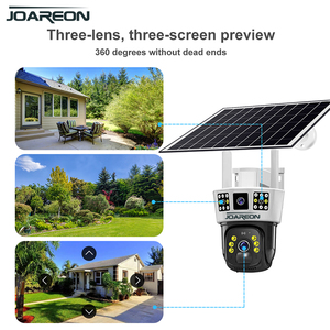 JOAREON V380 4MP Cámara de red de doble lente Gran angular Tres imágenes Ultra-Low-Power PIR Body Infrared Sensing PTZ Cámara solar - Product Image 2