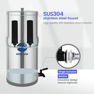 Hồng HUI NSF/ANSI 42 & 372 LT-1.5A 1.5 gallon lọc nước ngoài trời trọng lực lọc nước trọng lực lọc - Product Image 5