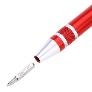 Cacciavite a penna di precisione portatile multifunzione otto in uno strumento di riparazione per telefono cellulare con slot Phillips torce per torcia - Product Image 5