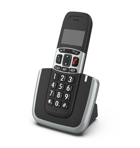Dect 6.0 digitale telefono Cordless con grandi pulsanti funzione Intercom bassa radiazione funzione ID chiamante per anziani disturbi della vista - Product Image 2