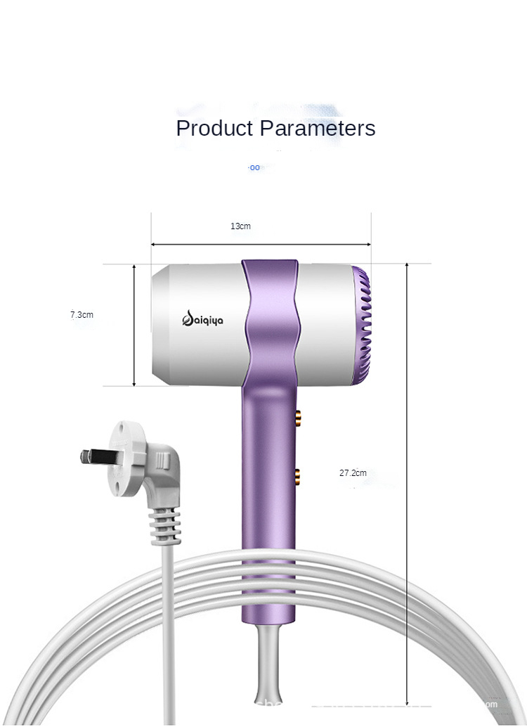 Hot sale new design negative ion hair dryer portable 220V Blu-ray mini hair dryer home dormitory wholesale gift drop shipping