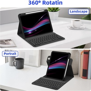 适用于iPad Pro 11英寸M4 5 gen。2024对开盒，带BT无线键盘旋转磁盖，带笔夹 - Product Image 3