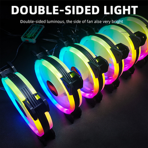 ขายดี COOLMOON เคสเล่นเกมชุดพัดลม RGB ซันไชน์ 1 พัดลมคอมพิวเตอร์ที่เงียบสงบ 6pin อินเทอร์เฟซพัดลม RGB ราคาถูกสําหรับพีซี - Product Image 3