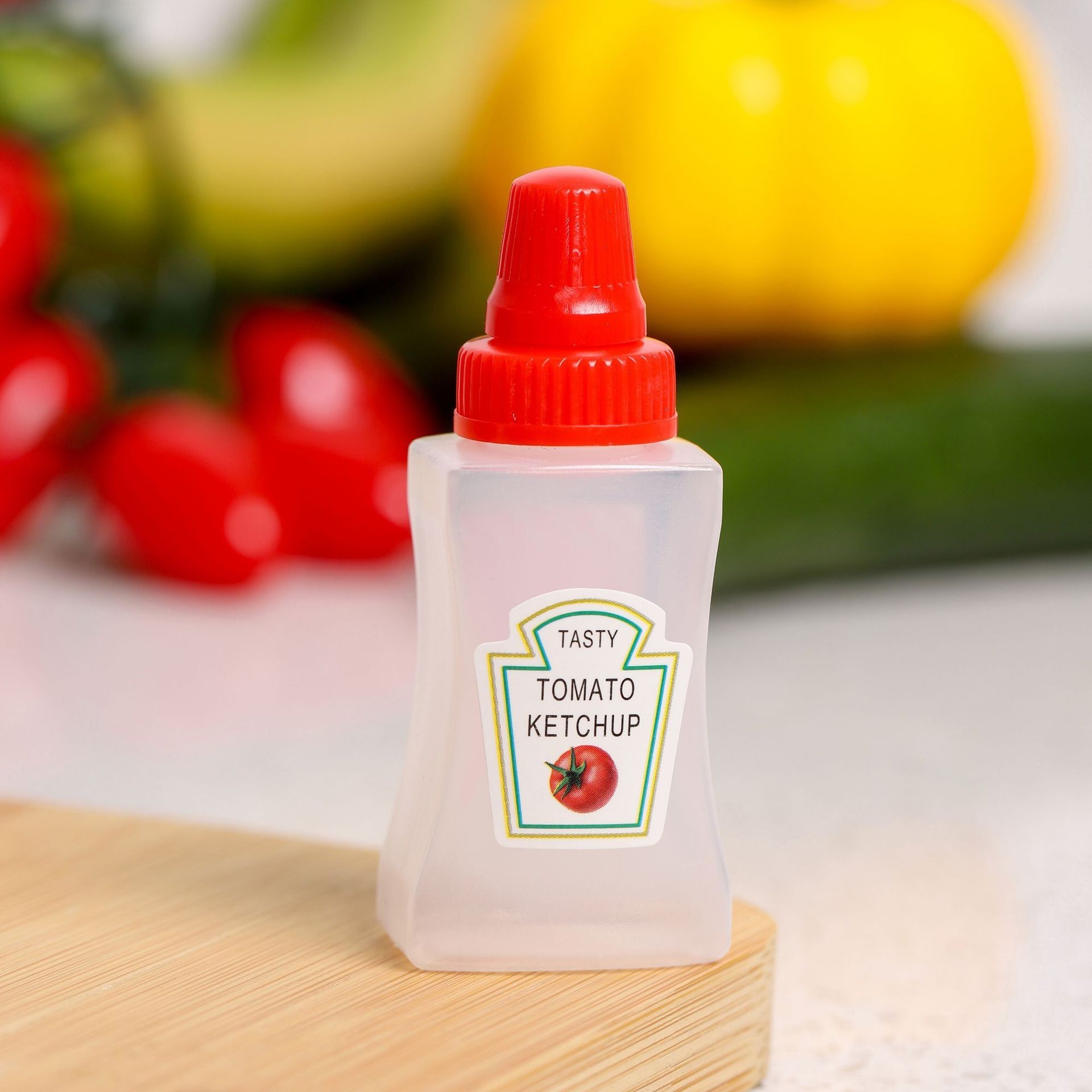 Bouteille de sauce à presser - Bouteille de ketchup carrée