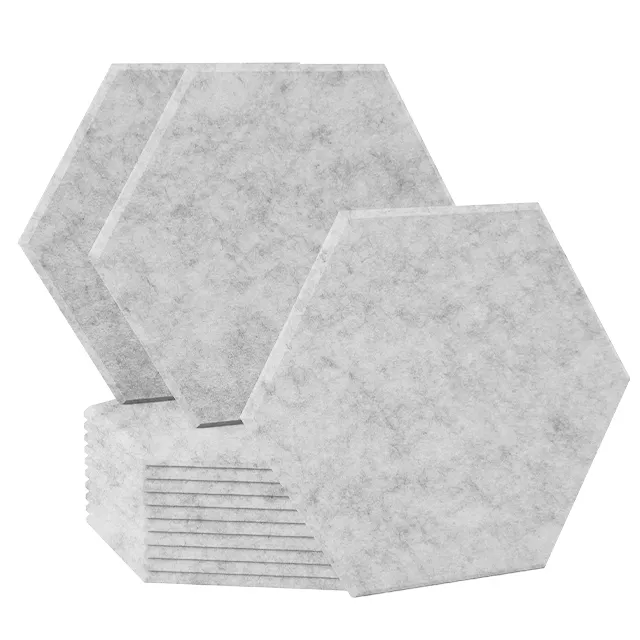 Home Decoration Selbst klebende Hexagon Akustik platten mit Druck