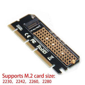 Adaptador de placa de alumínio para ssd m.2, placa adaptador de liga de alumínio com led para expansão de computador, m.2 nvme ssd ngff para pcie 3.0 x16 riser