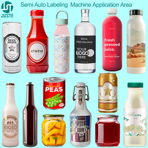 Hình Ảnh định vị bàn Top Label Applicator hoàn toàn tự động giấy máy dán nhãn cho nhôm cà chua dán có thể nước giải khát nước trái cây - Product Image 6