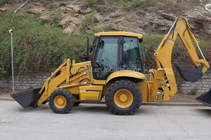 4WD 50hp 4-em-1 Balde Retroescavadeira com <span class=keywords><strong>Front</strong></span> <span class=keywords><strong>End</strong></span> <span class=keywords><strong>Loader</strong></span> Retroescavadeira 500kg Capacidade Componentes do Núcleo Incluem Motor Bomba