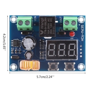 XH-M609 DC voltaj düşük voltaj kesme koruma modülü çıkışı 6-60V düşük güç pil koruma levhası XH-M609 - Product Image 2