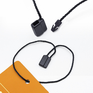 Fabricantes al por mayor Diseño personalizado Snap Hangtag String Plastic Polyester Seal Tag Hang Tag String - Product Image 2