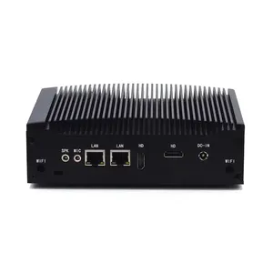Sin ventilador Mini PC computadora i3 i5 i7 procesador Dual HD 2xLan 2xRS23 2/485 COM 8 cable ordenador Industrial Win11 con BIS - Product Image 4