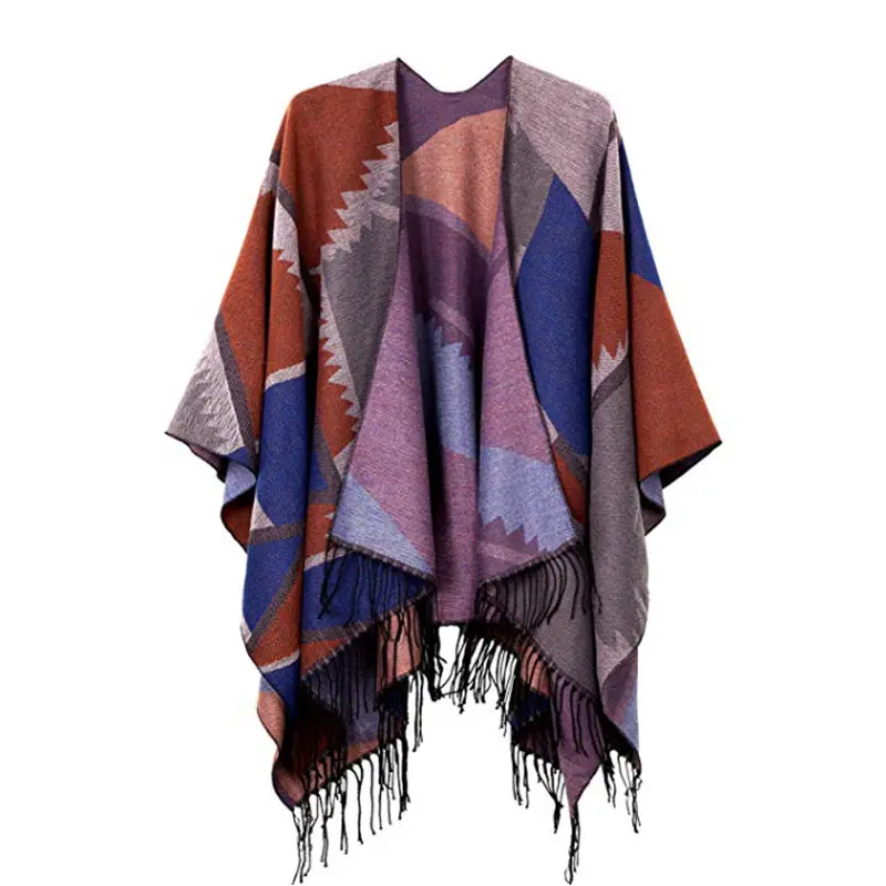 Poncho de malha de caxemira para mulheres, durável, uso de preço baixo, inverno, capa, poncho