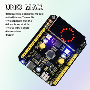 Keyes tudio Max Board Onboard HT16K33 8 X16 Punktmatrix-Modul Summer mikrofon RGB LED Max Board Für Arduino Atmega328P