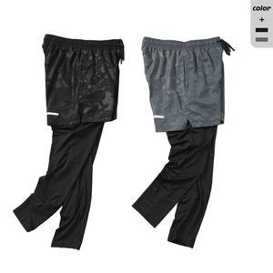 Bán Buôn Nhanh Chóng Khô Tập Luyện Chạy Bộ Phòng Tập Thể Dục Tập Thể Dục Thể Thao Đàn Hồi Eo Rắn 2 Trong 1 Thể Thao Mens Chạy Quần - Product Image 4