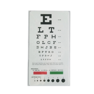 High Quality PVC Ophthalmic Vision <strong>Comparison</strong> Table New Design Pocket Eye Chart for <strong>Test</strong> - Product Image 1