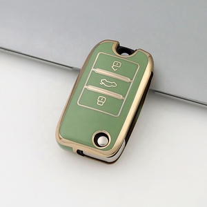 Gold Edge <strong>Key</strong> Fob Cover Fit for Roewe RX5 <strong>MG</strong> <strong>ZS</strong> GT GS 350 360 750 W5 Class Accessories Soft TPU Protection Car Case Shell - Product Image 4
