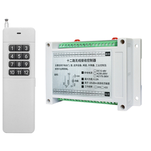 長距離433Mhz AC85V-265V 12CHチャンネルワイヤレスリモコンLEDライトスイッチRFトランスミッター & レシーバー - Product Image 5