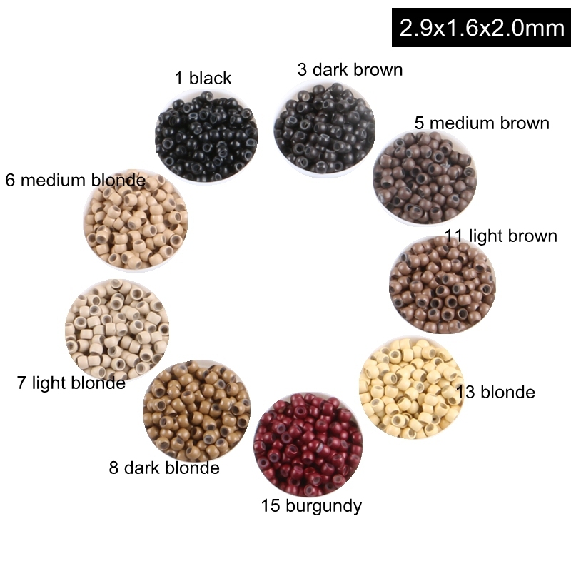 Nano cuentas de silicona de 2.9x1.6x2.0
