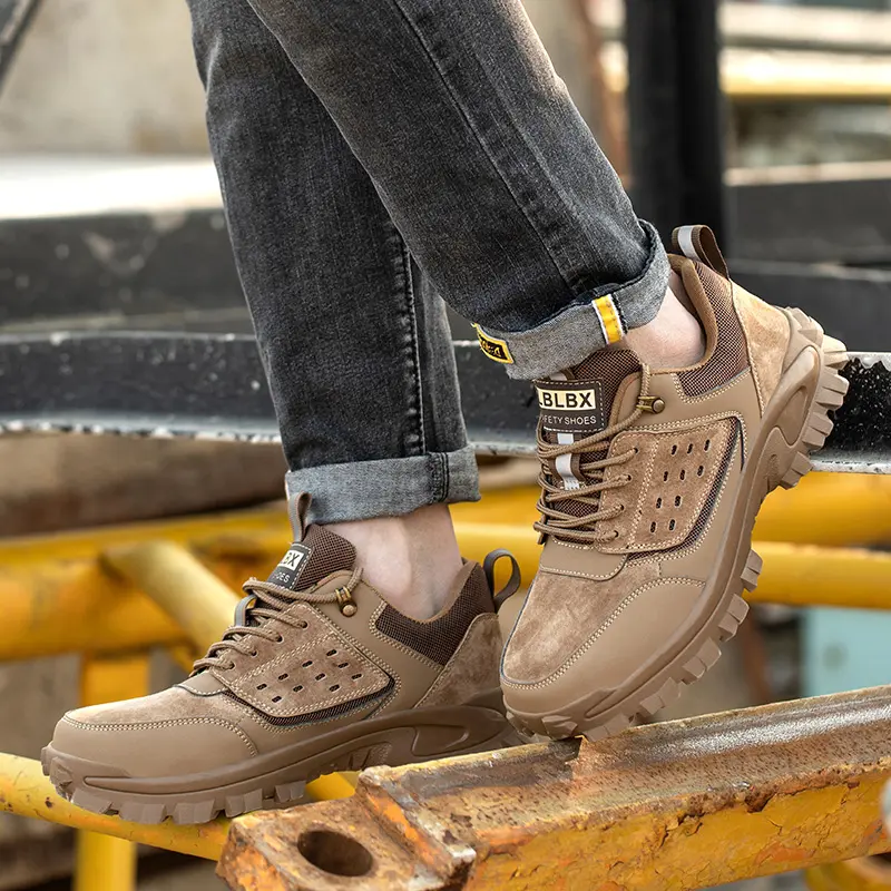 Baotou-zapatos ligeros de seguridad para electricista, calzado ligero y no rígido, antiabrasión, Protección cómoda