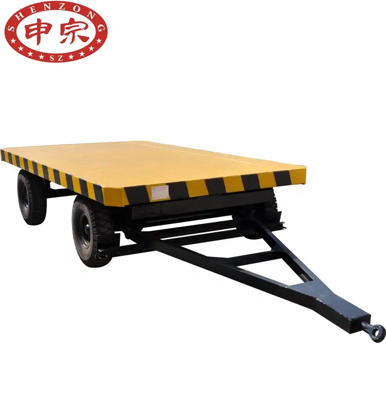5 ton low bed flatbed full trailer for sales