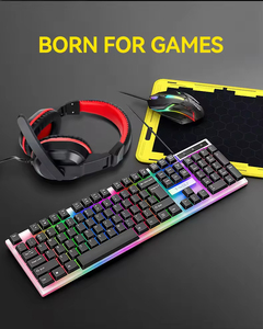 Thiết Bị Điện Tử Mua Đại Lý Chơi Game Bàn Phím Chuột Headphone Mousepad RGB Chơi Game Combo Set LED Ánh Sáng Bàn Phím Có Dây - Product Image 6