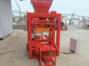 QT4-26 Semi-Auto Hollow <strong>Block</strong> Making <strong>Machine</strong> 220V for Concrete or Cement Bricks with Engine and Motor Core Components Mold - Product Image 4