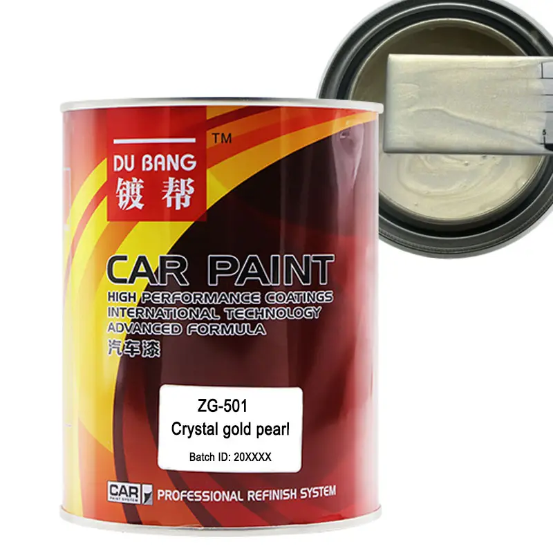 Fabbrica direttamente vendita auto refinish base paint crystal gold pearl refinishing paint per rivestimento carrozzeria