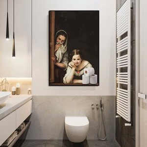 Modern sınır ötesi popüler Mona Lisa inci kız portre ünlü tuvalet sanat dekoratif baskılı yağlıboya tuval